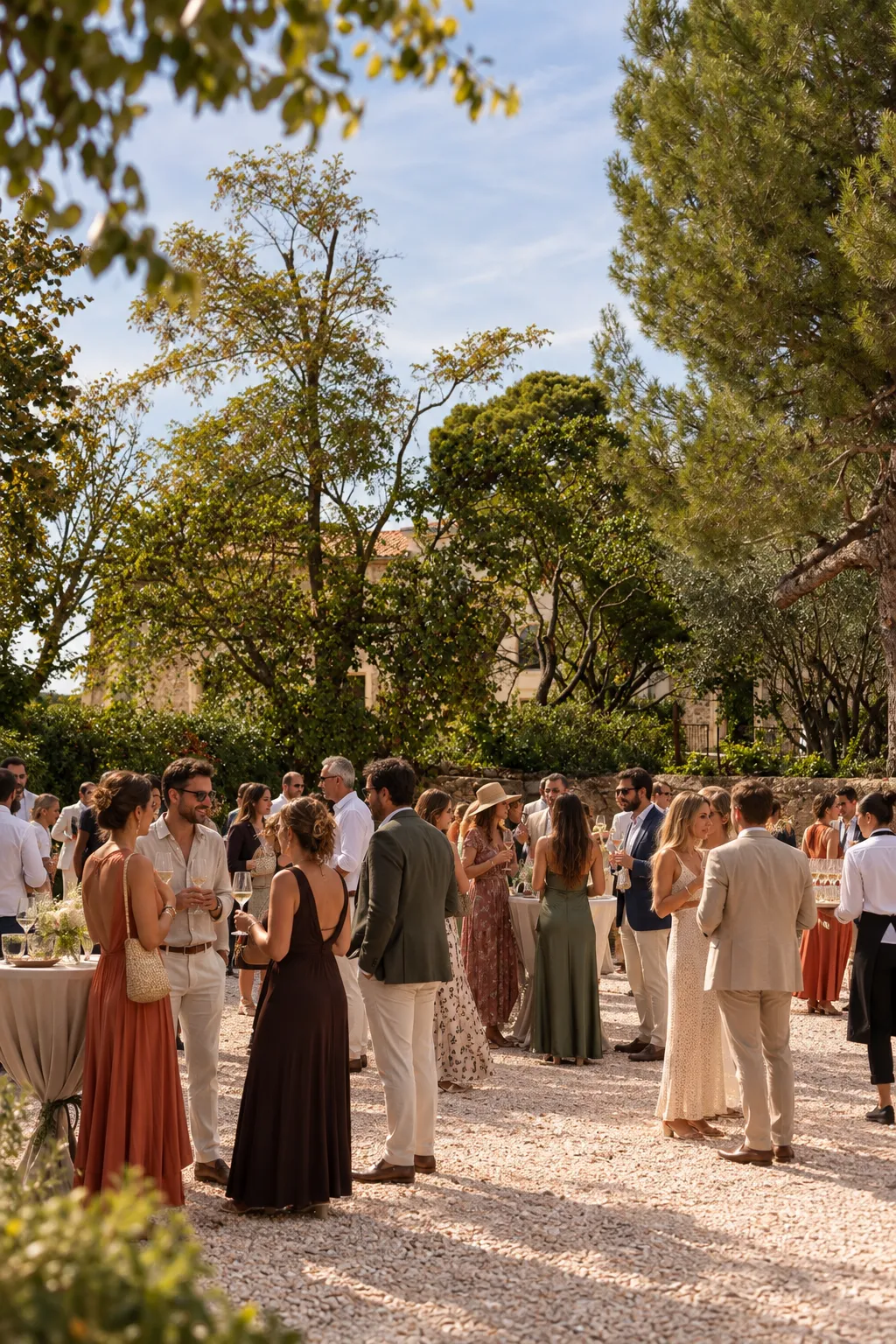 Cocktail champêtre dans un jardin méditerranéen la cour des rossignols