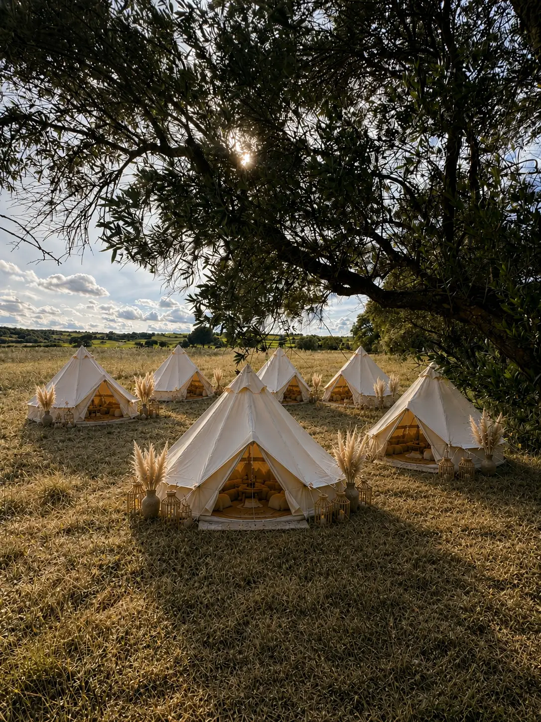 tentes tipis nomade village tipi